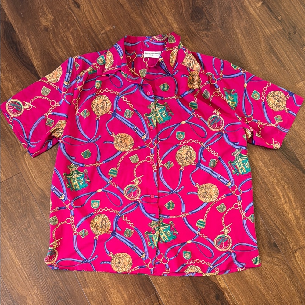 Vintage Alfred Dunner Button Down Shirt with Relaxed Fit